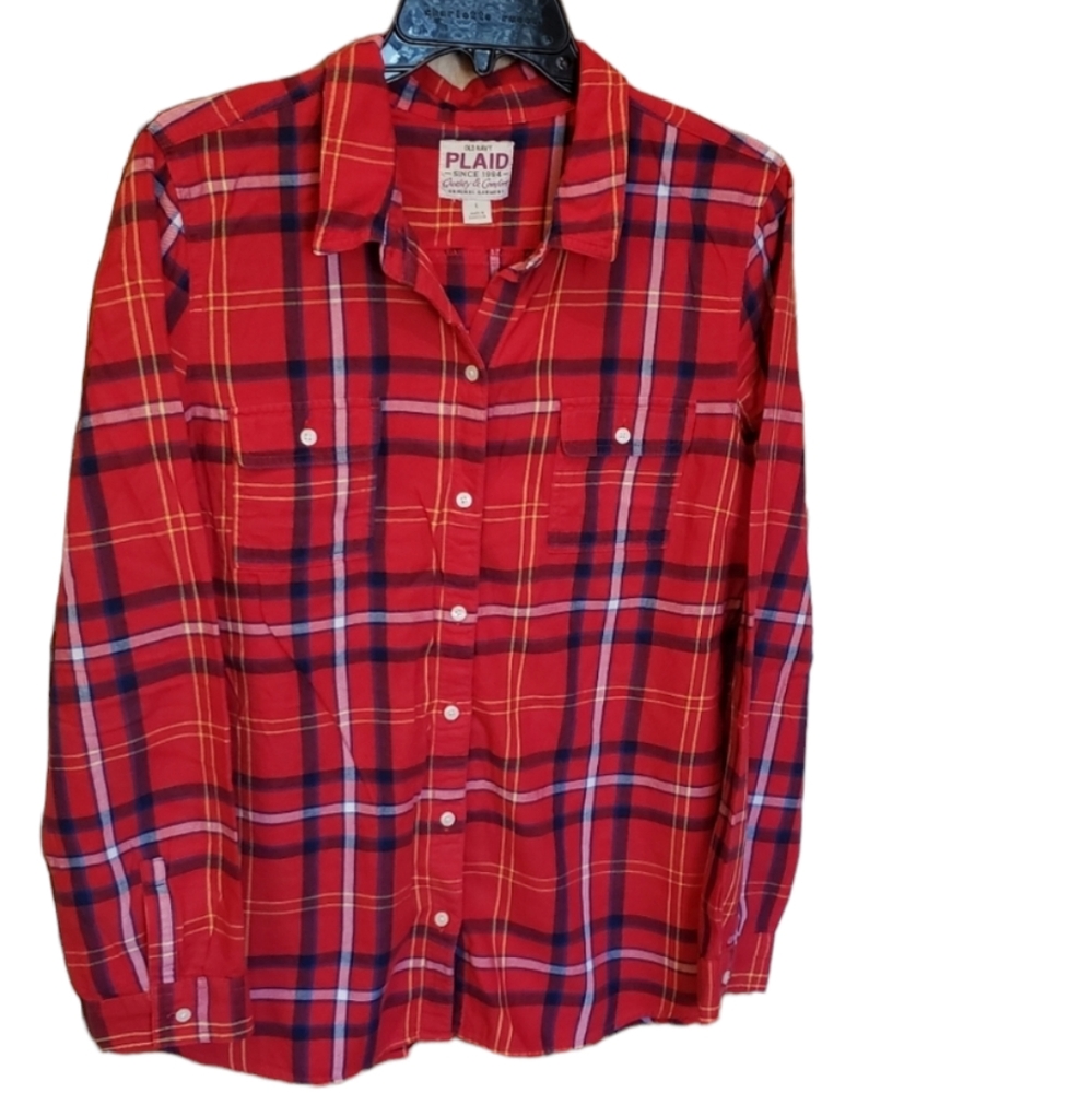 Old Navy | Red Plaid Flannel